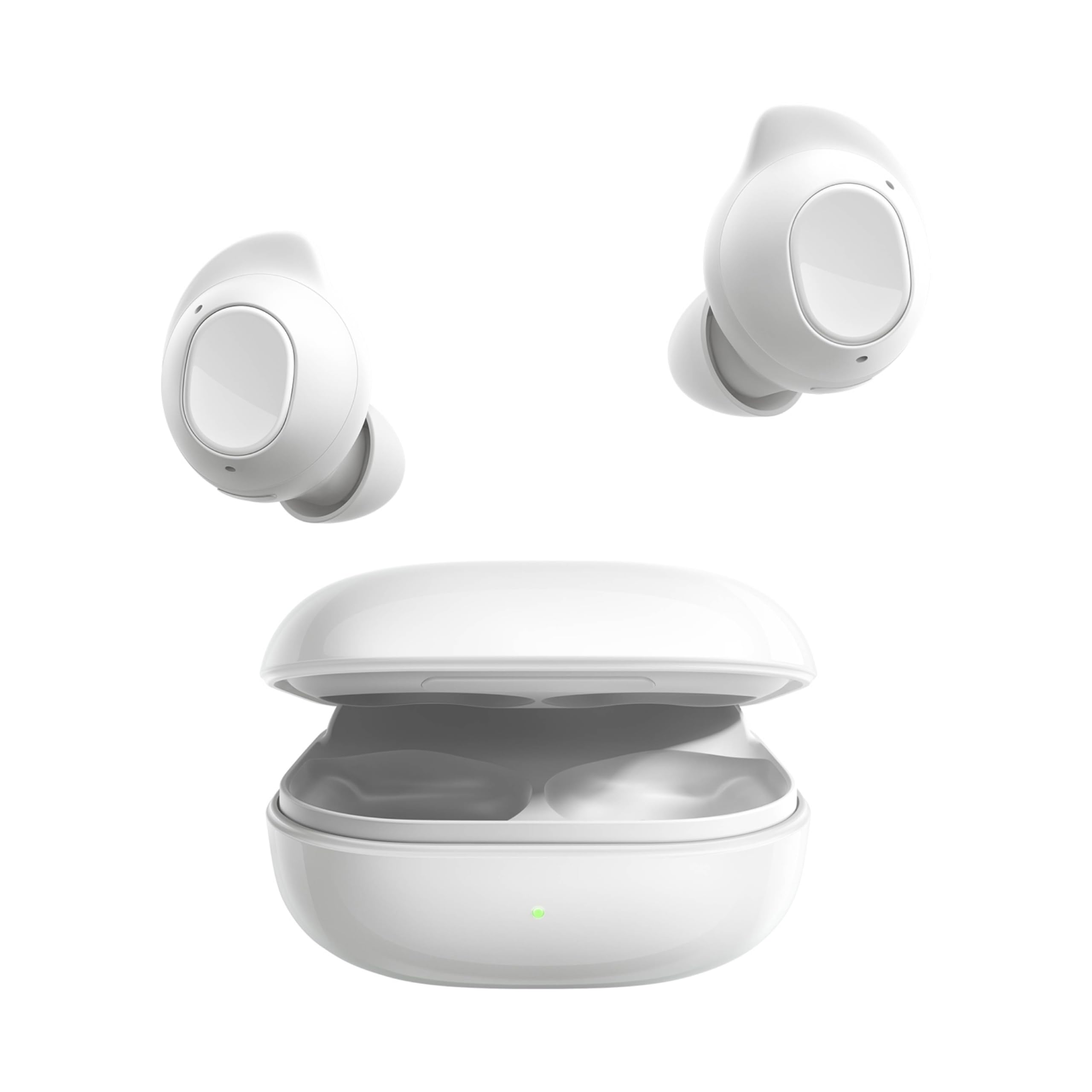 Samsung Galaxy Buds FE True Wireless Bluetooth Earbuds - Comfortable Secure Fit, Auto Switch Audio, Touch Control, Built-in Voice Assistant (White) | US Version with 1 Year Warranty | Perfect for Workouts, Commuting & Hands-Free Calls