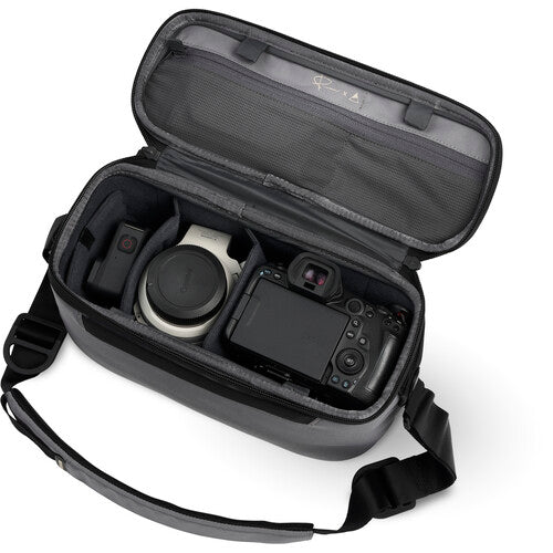 Nomatic LUMA Camera Sling Bag (12L, Stone Gray) - Waterproof & Lightweight DSLR Camera Bag for Photographers, Travel & Outdoor Adventures