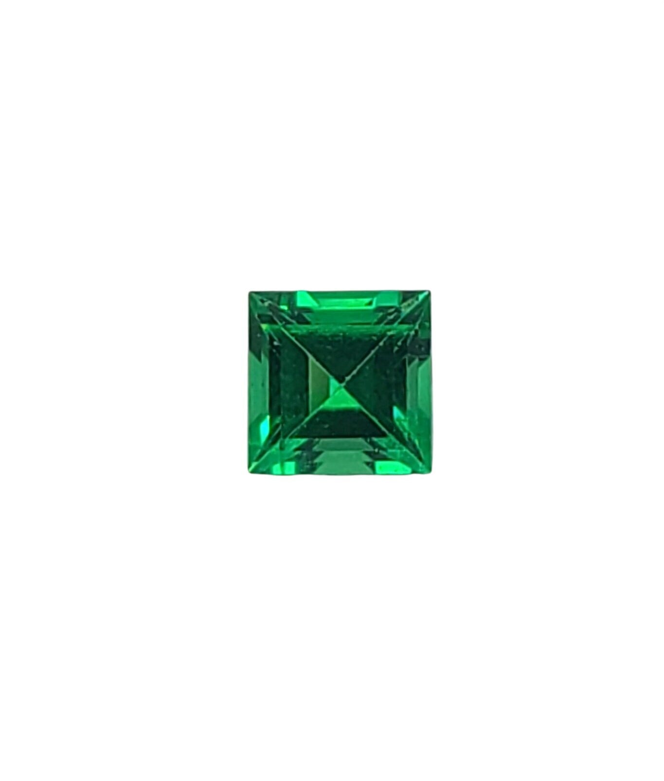 0.31ct Natural Colombian Emerald - 4mm Square Cut VVS Eye Clean May Birthstone Loose Gemstone for Jewelry Making, Engagement Rings & Birthstone Gifts
