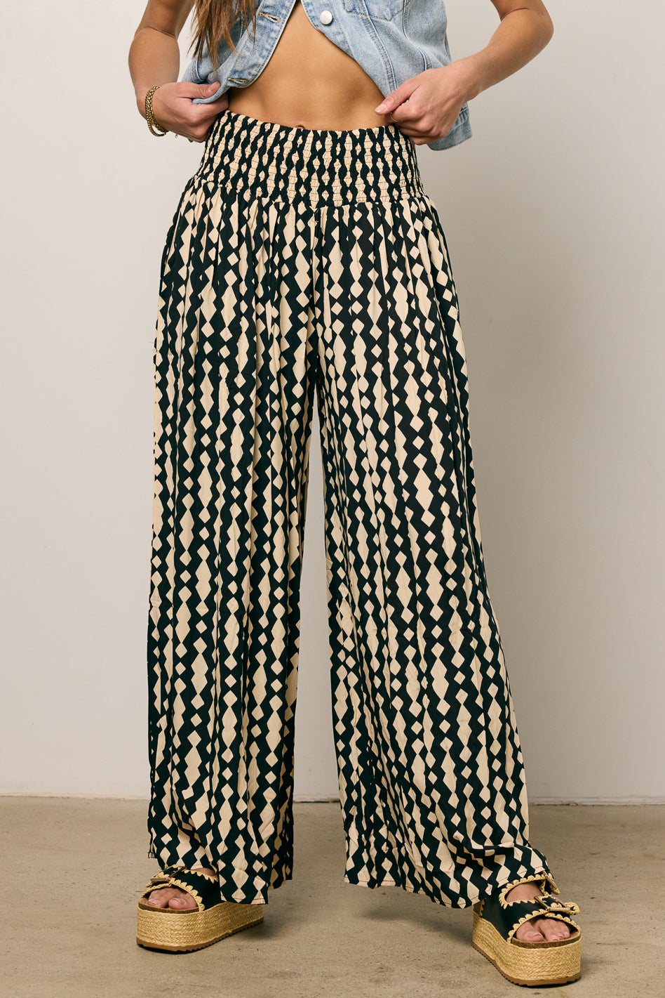 Hannah Women's Wide Leg Pants - High Waisted Linen Trousers for Casual & Office Wear | Comfortable Summer Lounge Pants for Travel & Everyday Outfits