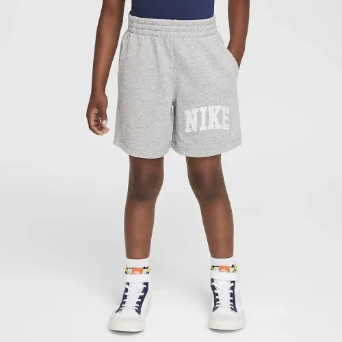 Nike Kids Club French Terry Grey Shorts - Soft Cotton Athletic Shorts for Boys & Girls - Perfect for Playtime, Sports & Casual Wear