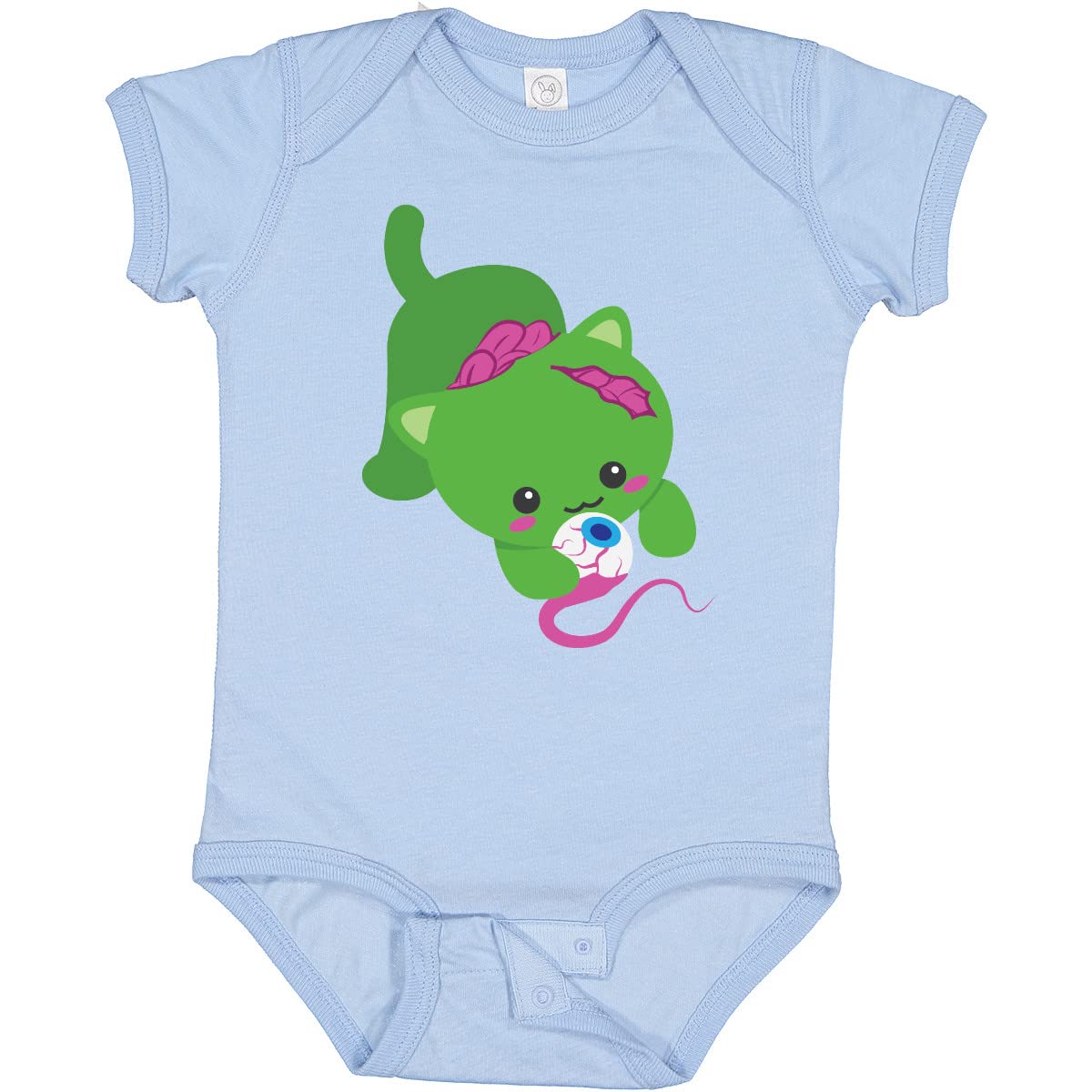 Inktastic Zombie Cat Baby Bodysuit - Cute Halloween Outfit for Infants & Toddlers - Perfect for Halloween Parties, Photo Shoots & Dress-Up Play
