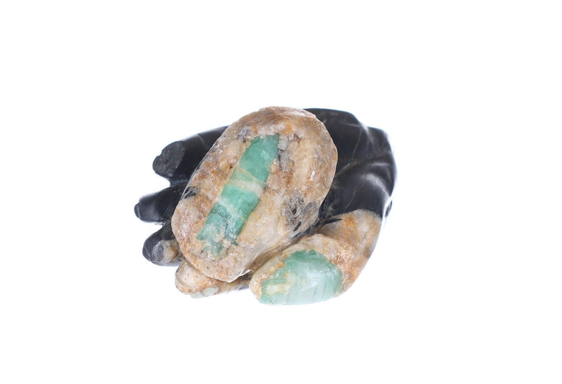 Natural Colombian Emerald Rough Crystal Sculpture – Raw Emerald Gemstone for Jewelry Making, Meditation & Healing | Handcrafted Artisan Decor for Home & Office
