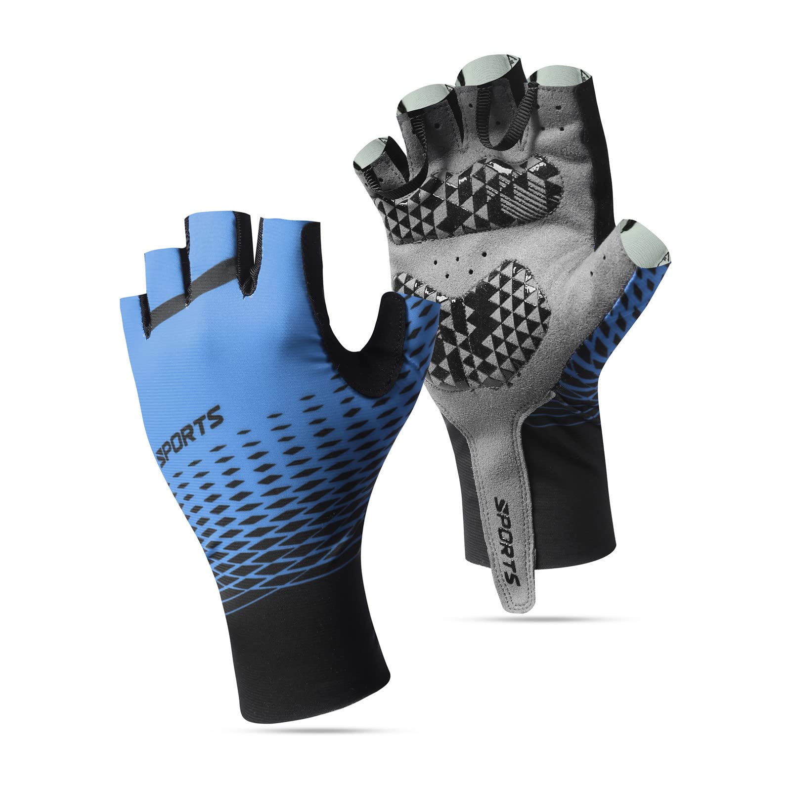 Breathable Half Finger Cycling Gloves for Men & Women - Lightweight MTB Bike Gloves for Mountain Biking, Road Cycling & Commuting - Perfect for Summer Riding & Outdoor Sports