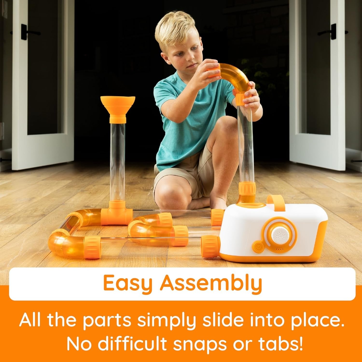 Fat Brain Toys Air Toobz - Fun & Educational Air Flow Science Toy for Kids | Perfect for STEM Learning & Indoor Playtime