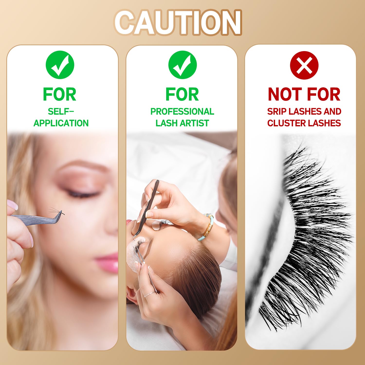 Professional Eyelash Extension Glue - No Fume, Fast Drying (2-4 Sec), Long Lasting (7 Weeks Retention), Waterproof Lash Adhesive for Semi-Permanent Extensions - Perfect for Salon Use & DIY Home Lash Applications
