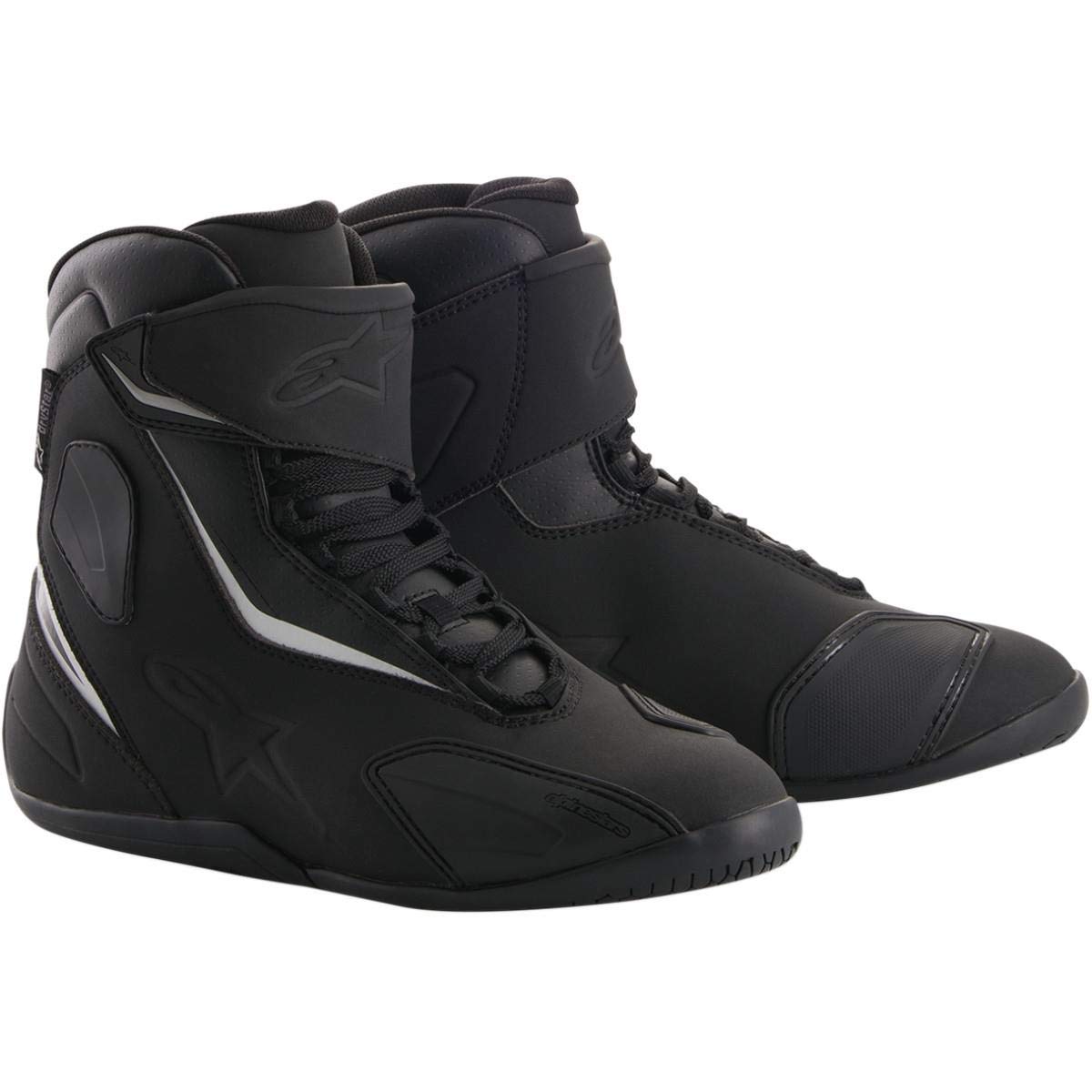 Alpinestars Men's Fastback-2 Drystar Waterproof Motorcycle Boots - Black/Black Size 13 | All-Weather Riding Shoes for Commuting & Adventure Touring