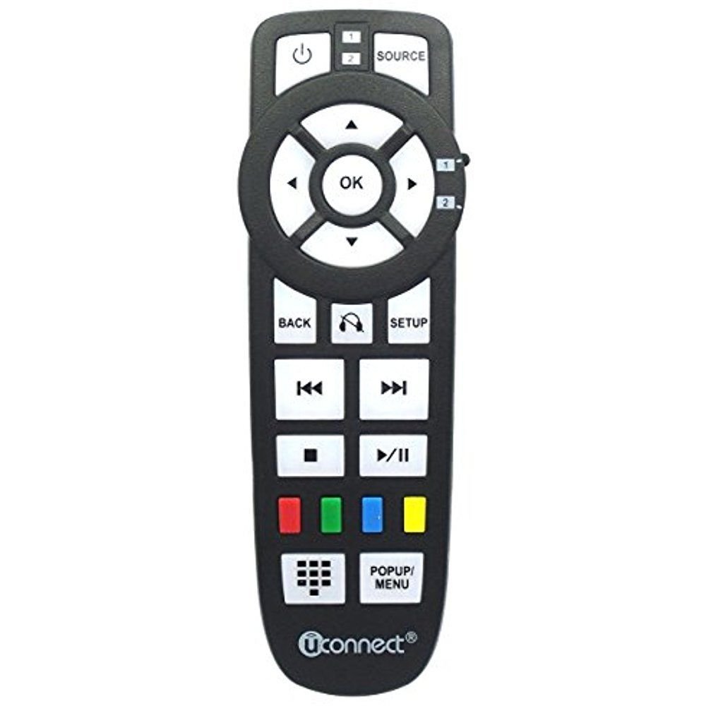 Original Mopar Chrysler Dodge Jeep Uconnect Audio Control Kit - OEM Headphones & Steering Wheel Controls for Seamless In-Car Entertainment (Perfect for Road Trips & Daily Commutes)