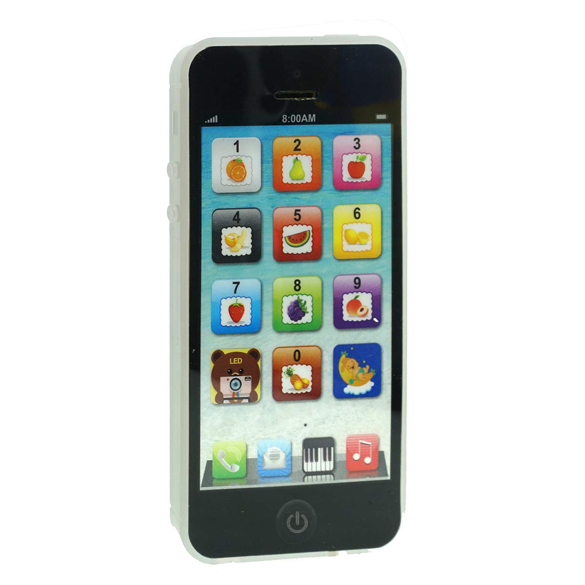 1 Pc Kids Learning Toy Play Cell Phone with USB Rechargeable - Educational Pretend Phone for Toddlers, Perfect for Role Play & Early Learning at Home or School