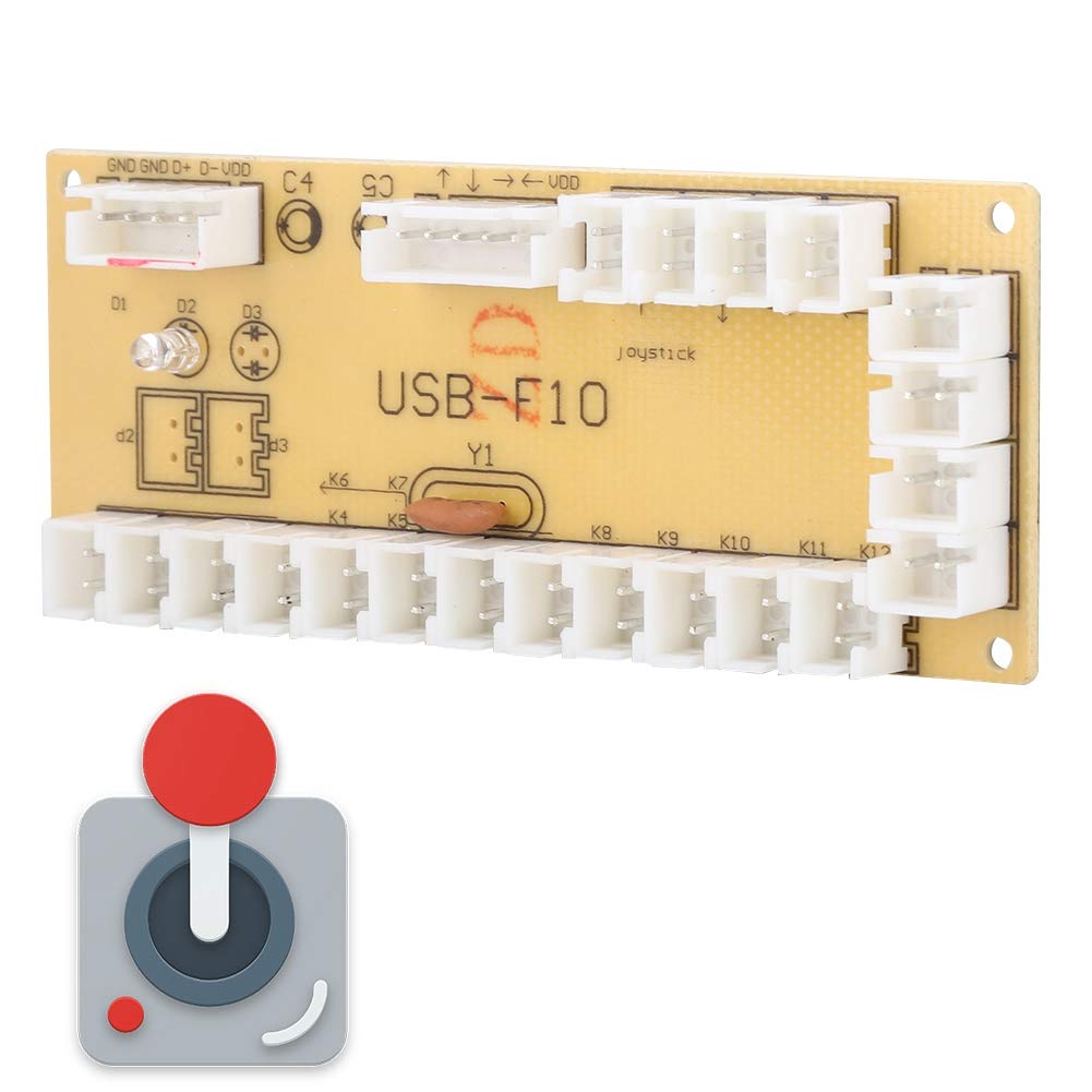 Eulbevoli Fire-Resistant Joystick Circuit Board - No Virtual Welding for Enhanced Gaming Performance | Perfect for Game Players & Enthusiasts | Ideal for Arcade Machines & Gaming Consoles