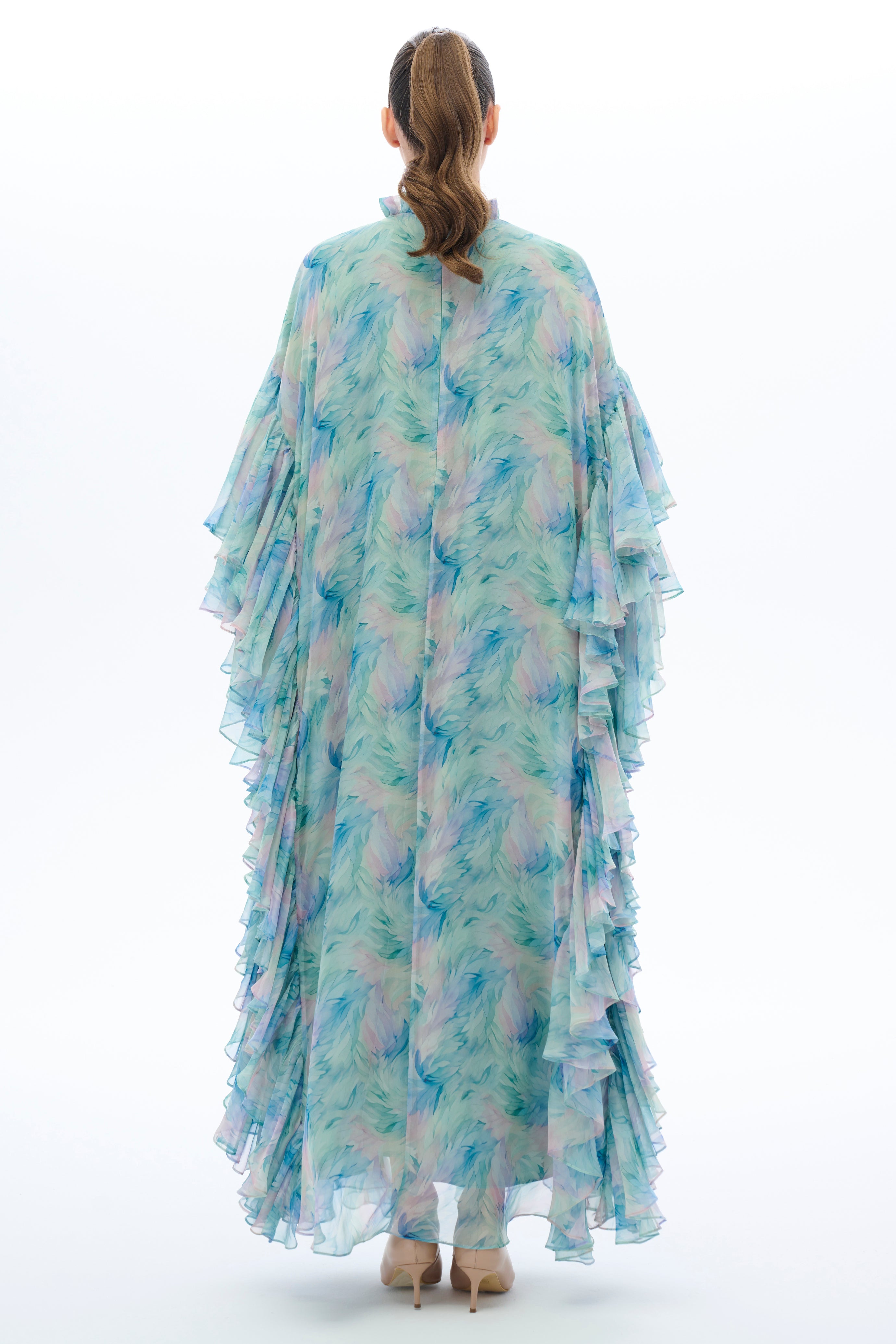 Floral Embroidered Caftan Dress for Women - Boho Chic Beach Cover Up, Poolside Lounge & Summer Vacation Outfit