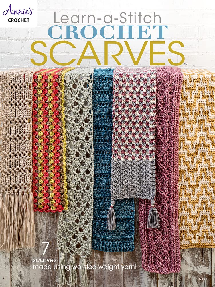 Learn to Crochet Stitch - DIY Knitting Scarf Kit for Beginners | Perfect for Winter Fashion, Handmade Gifts & Cozy Home Accessories