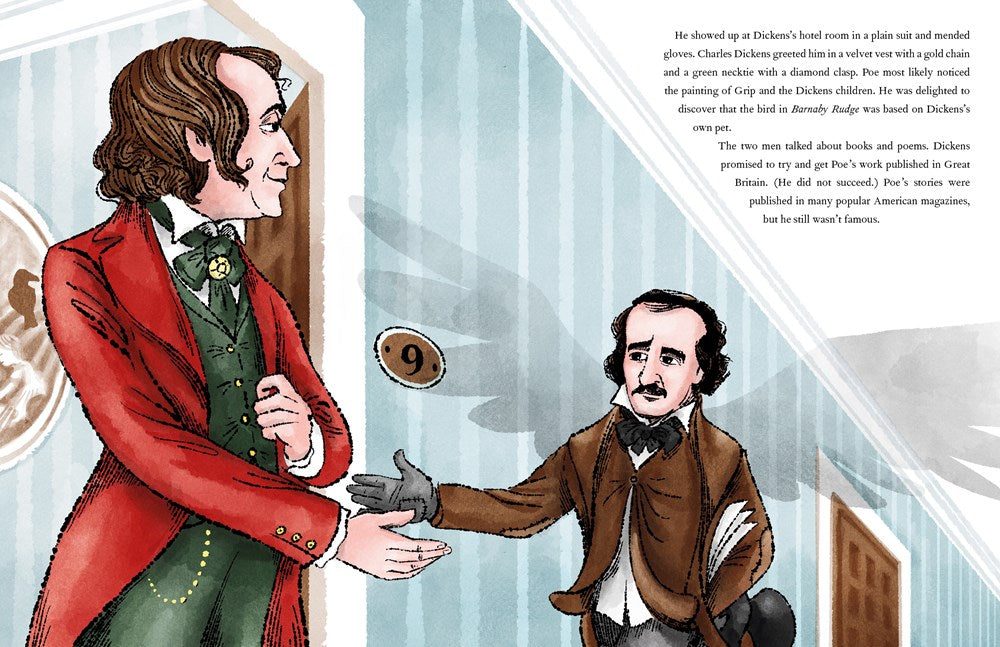 A Raven Named Grip: How a Bird Inspired Charles Dickens & Edgar Allan Poe - Literary History Book for Writers & Book Lovers
