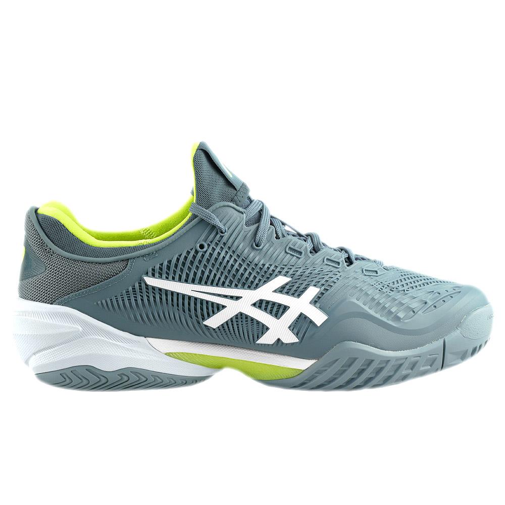 ASICS Men's Court FF 3 Tennis Shoes - Steel Blue/White | High-Performance Court Shoes for Competitive Play & Training