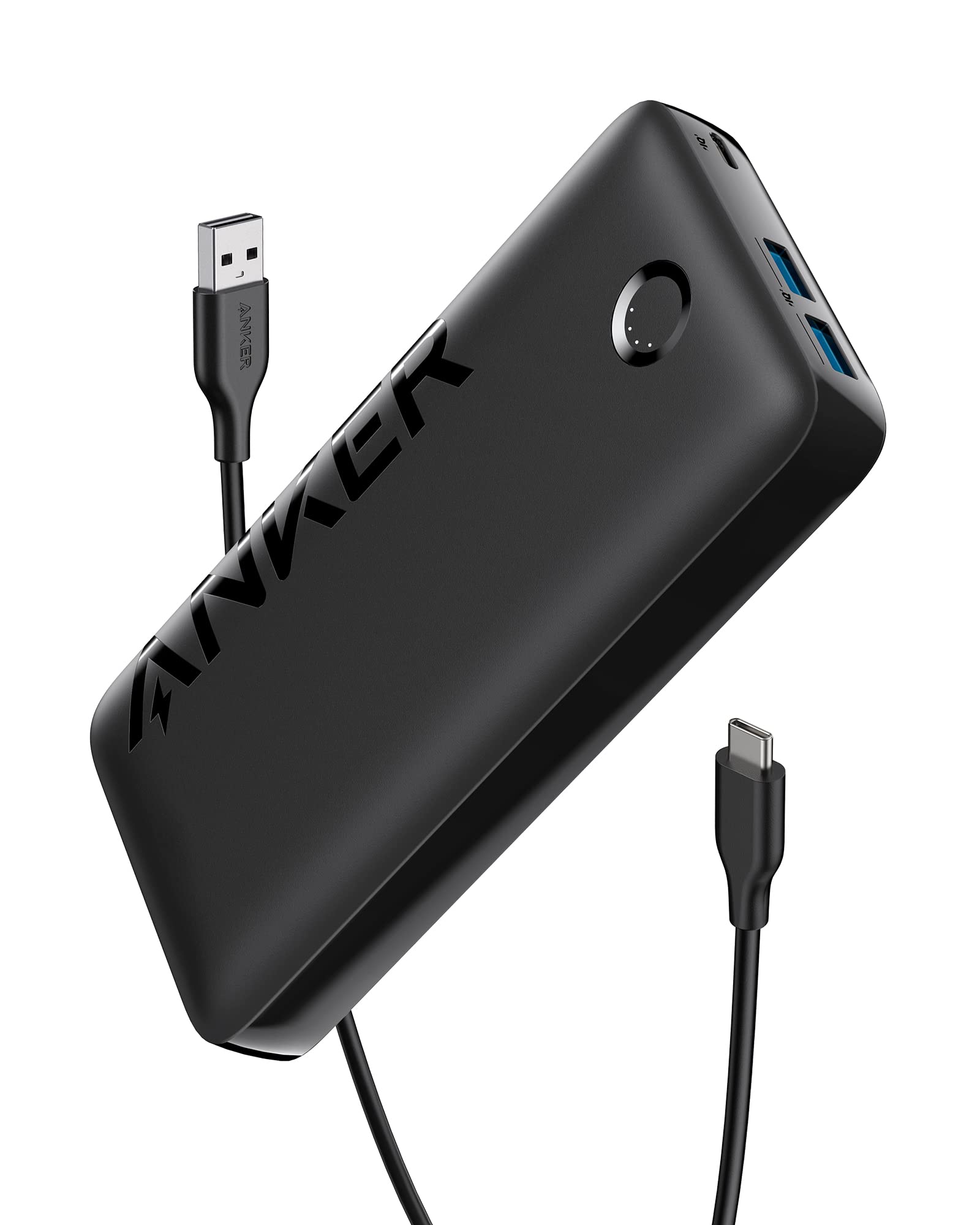 Anker 335 Power Bank (PowerCore 20K) - 20000mAh 20W Portable Charger with USB-C Fast Charging | Compatible with iPhone 13/12, Samsung Galaxy, iPad Pro, AirPods, Apple Watch | Perfect for Travel, Camping & Emergency Power Backup