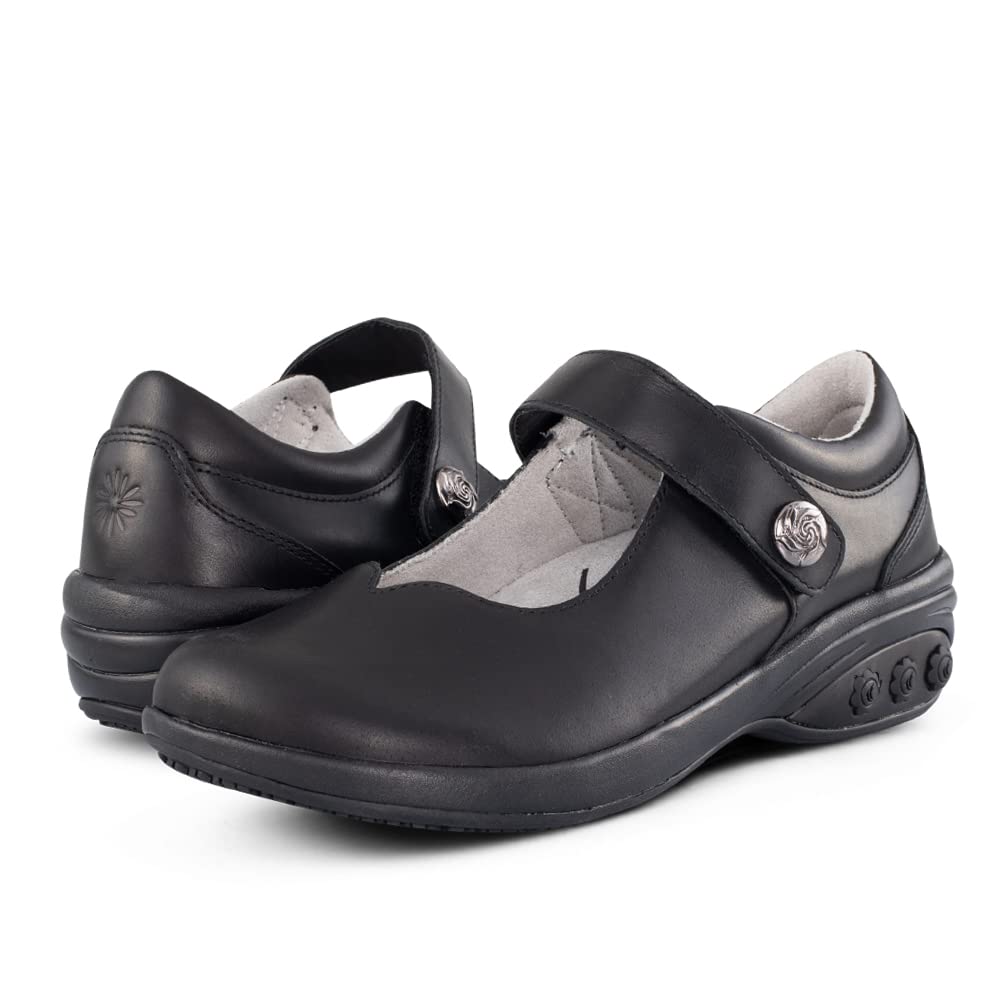 Melissa Women's Slip-Resistant Mary Jane Clog - Comfort Shoes for Plantar Fasciitis & Foot Pain Relief - Perfect for Nurses, Teachers & Healthcare Workers