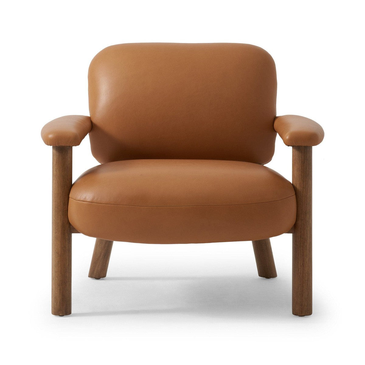 Andover Chair Trevino Camel - Modern Accent Chair for Living Room, Bedroom & Office - Comfortable Upholstered Lounge Chair with Sturdy Wooden Legs - Perfect for Relaxing, Reading & Decorating Your Home