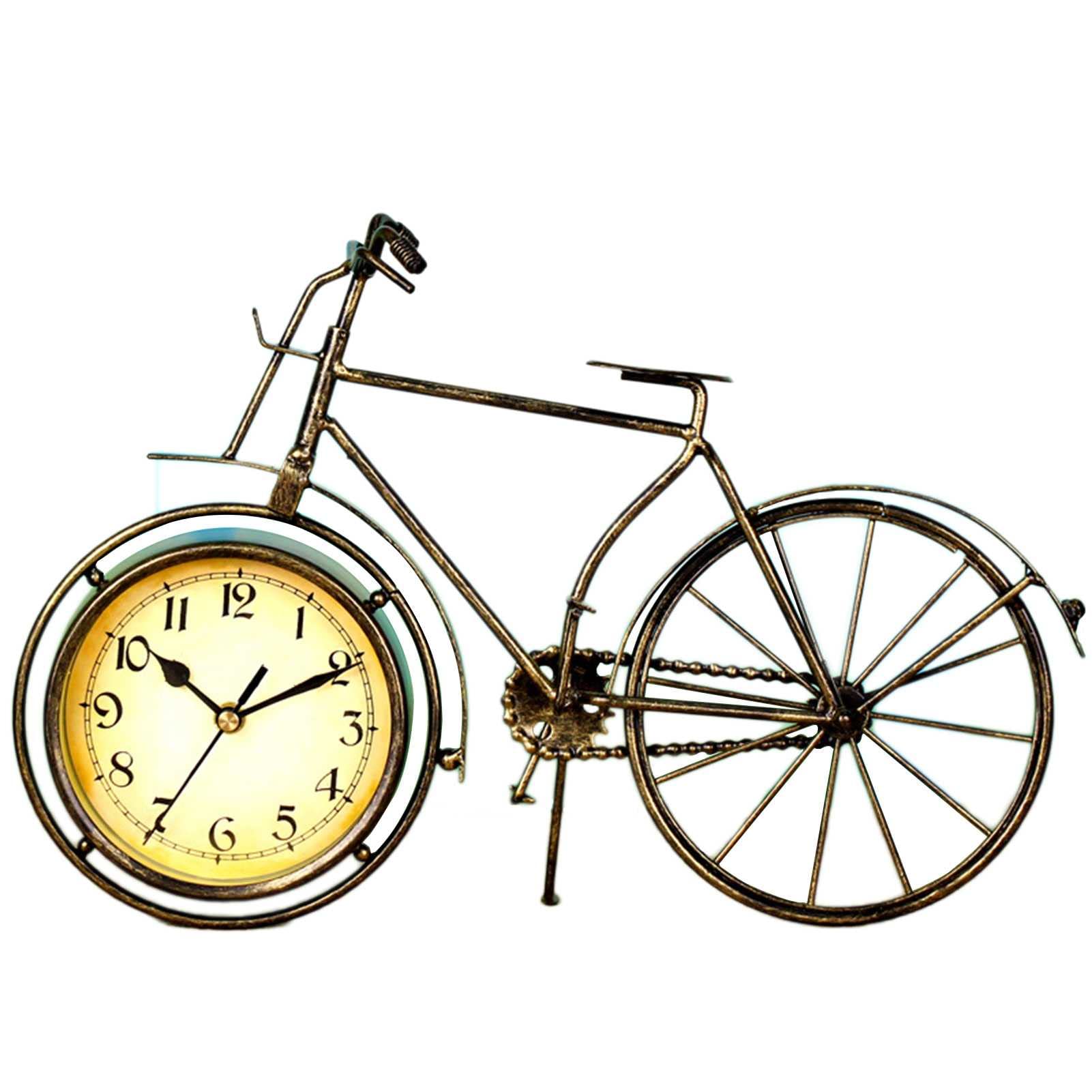Bulaxxooo Vintage Silent Desk Clock - Non-Ticking Metal Table Clock for Home Office Decor, Living Room Shelf Decorations | Perfect for Mantel, Bookshelf & Workspace Ambience