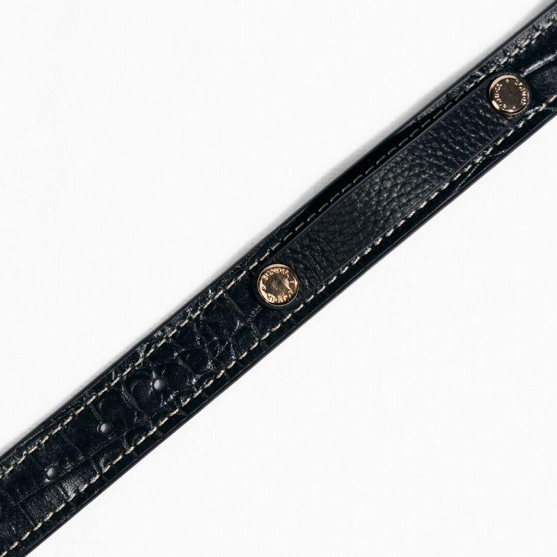 Premium Slim Obsidian Leather Dog Collar - Stylish & Durable for Small to Medium Dogs - Perfect for Daily Walks, Training & Outdoor Adventures
