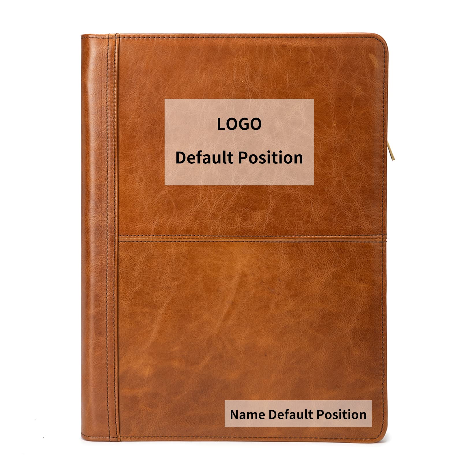 Premium Full Grain Leather Portfolio with 3-Ring Binder | Customizable Zippered A4 Notebook Holder | Oil-Tanned Professional Organizer for Men & Women | Perfect Gift for Business, Office & Executive Use