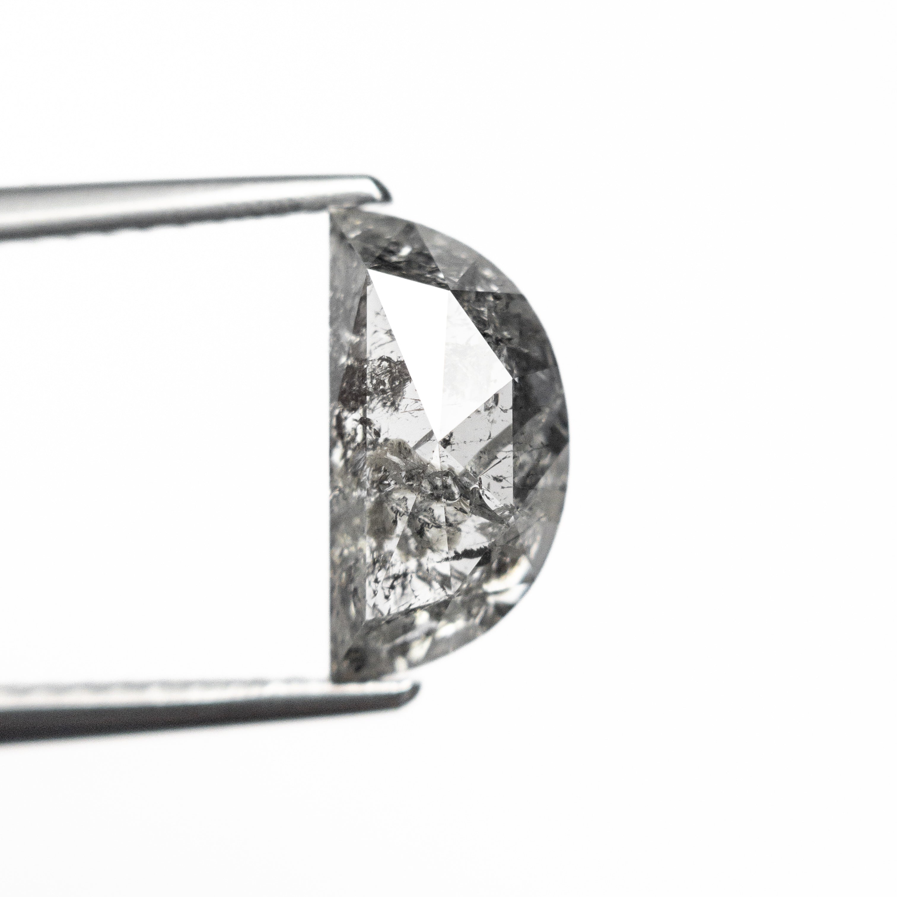 1.87ct 10.44x5.37x3.55mm Half Moon Rose Cut Diamond for Engagement Rings & Fine Jewelry - Vintage Inspired Wedding Band Gemstone