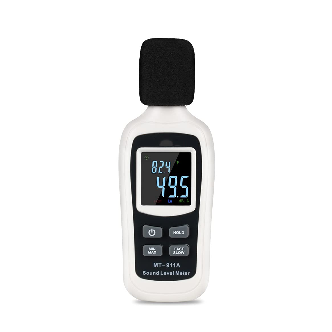 UXZDX CUJUX Digital Sound Level Meter with Thermometer - Noise & Audio Decibel Tester with Color LCD Display for Home, Office, and Industrial Use