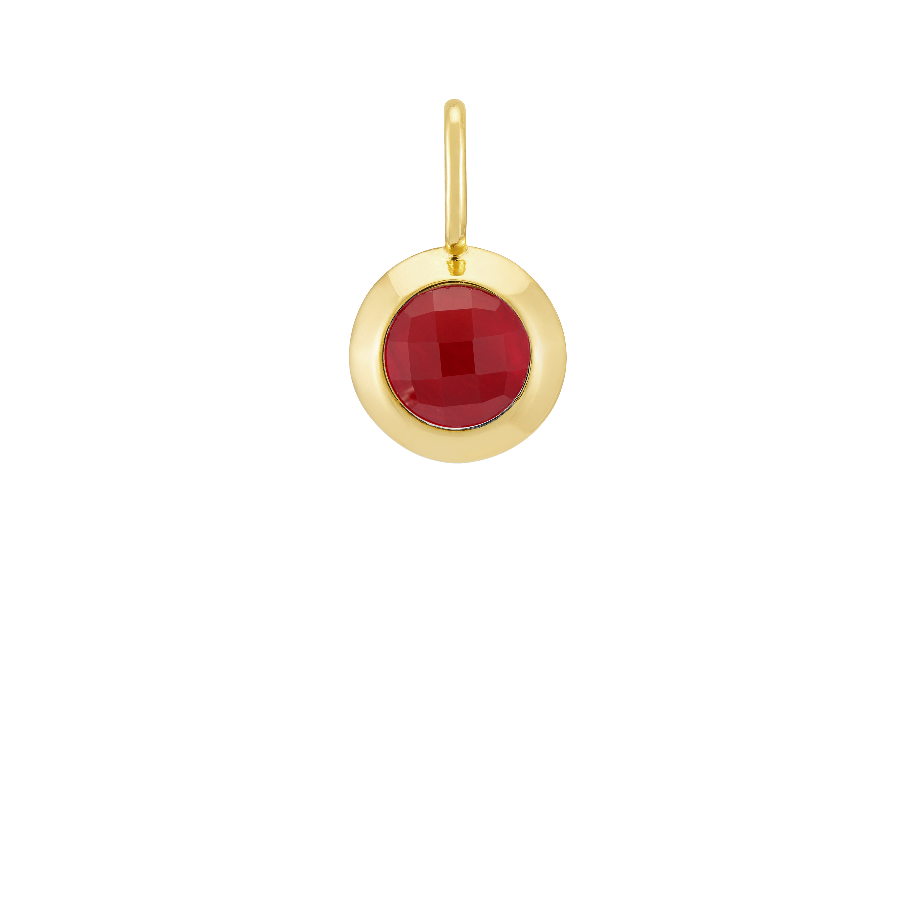 Genuine January Birthstone Garnet Charm Pendant - Perfect for Necklaces, Bracelets & Jewelry Making - Ideal Gift for Birthdays, Anniversaries & Special Occasions