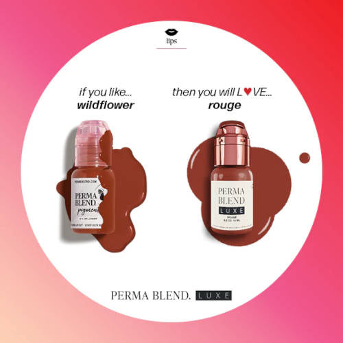 Perma Blend Luxe Rouge Pigment - Professional Tattoo Ink for Vibrant & Long-Lasting Color - Perfect for Tattoo Artists & Permanent Makeup