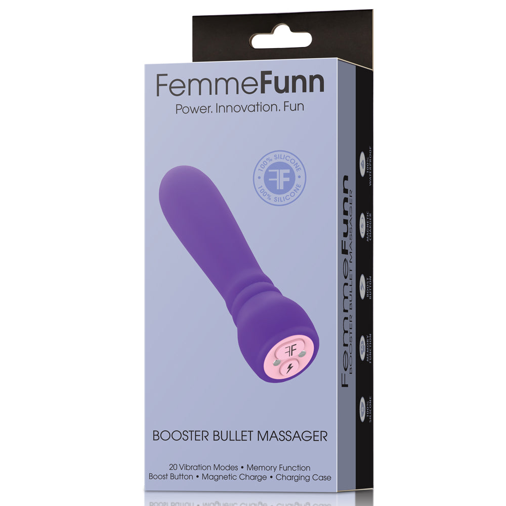 FemmeFunn Booster Bullet Vibrator - Powerful Mini Personal Massager for Women - Perfect for Sensual Pleasure & Relaxation at Home or Travel