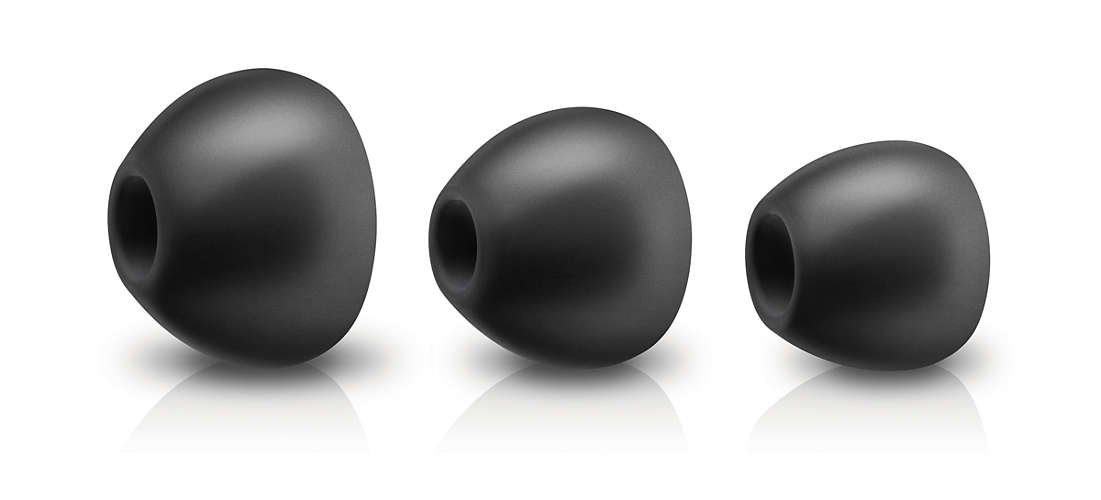 Philips SHE8105BK/27 In-Ear Headphones with Microphone - Black | Noise Isolating, Comfort Fit for Running, Gym, Travel & Commuting
