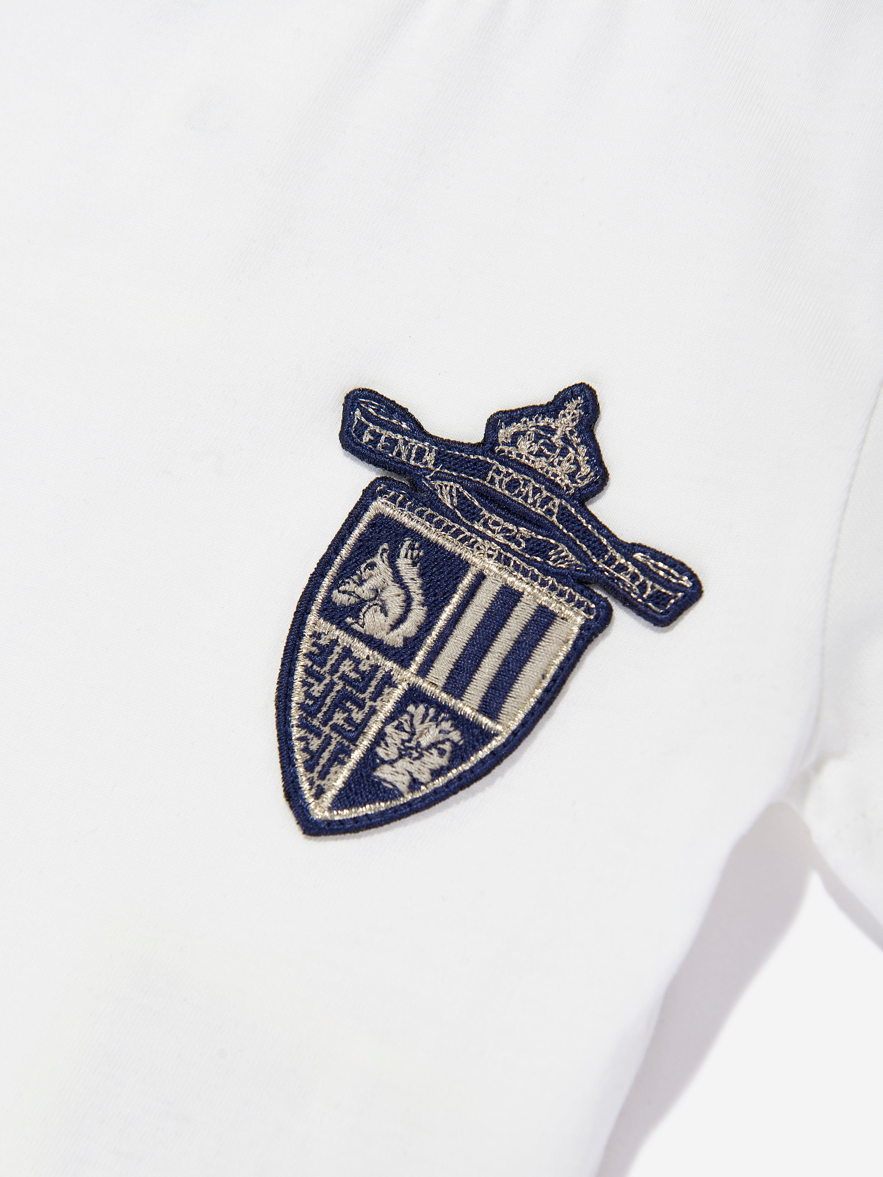 Baby Boys Shield Graphic T-Shirt - Soft Cotton White Tee for Toddlers | Playtime, Casual Outfits & Everyday Wear