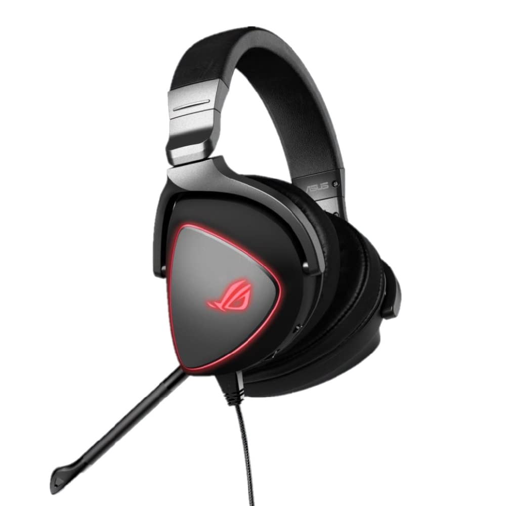 ASUS ROG Gaming Headset with Red LED Lighting Rings, Microphone & USB-C® Connection - Compatible with PC, Mac, Smartphone & Gaming Consoles - Perfect for FPS, MOBA & Streaming Games