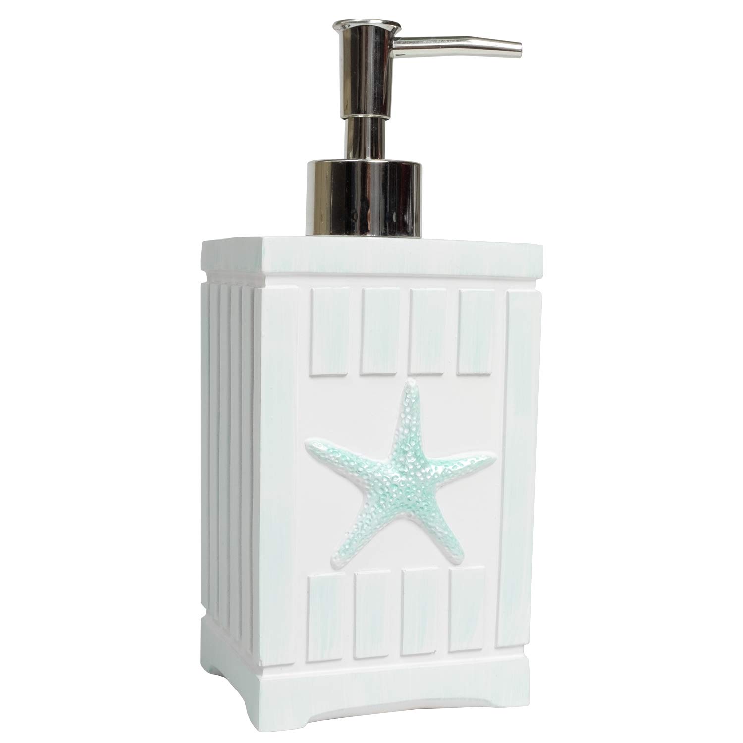Modern Bathroom Accessories Set - Elegant Soap Dispenser & Lotion Pump with Beach Shell Design for Shower, Bathtub & Vanity Decor | Sweet Home Collection