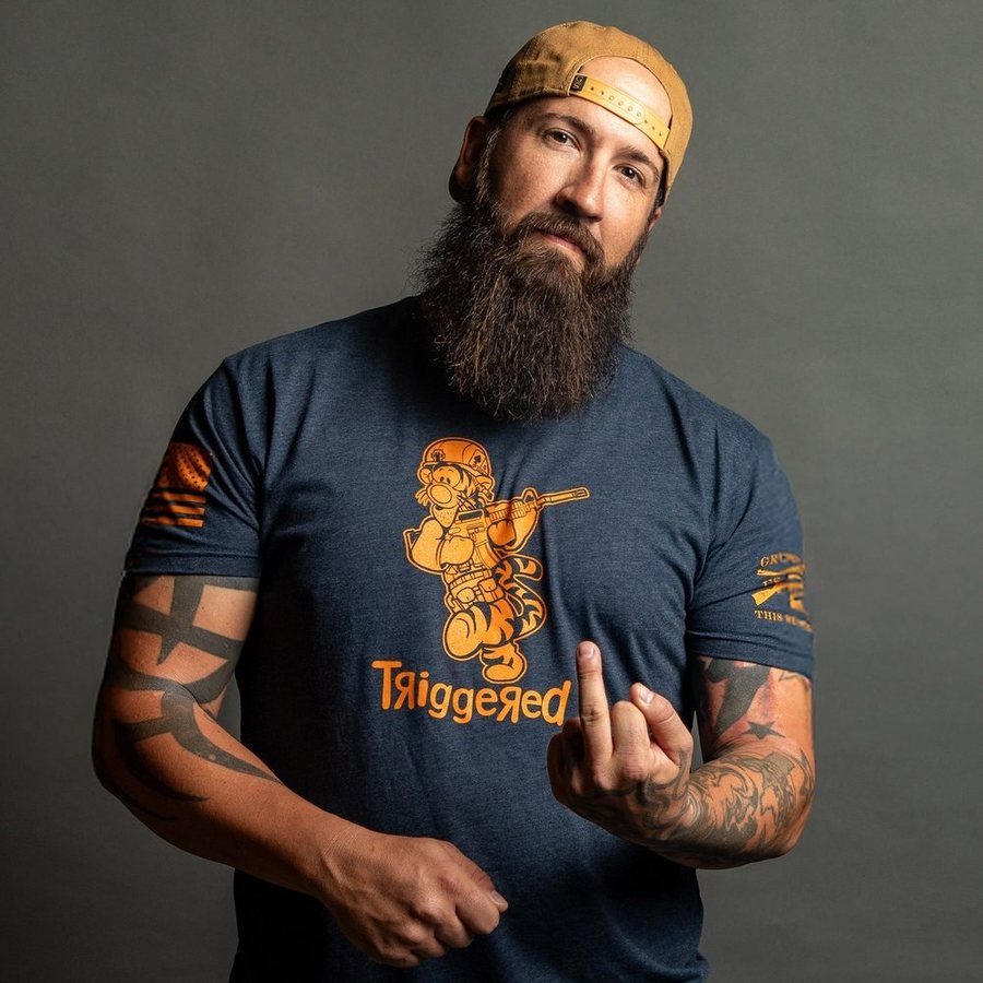 Triggered Graphic T-Shirt - Midnight Navy - Comfortable Cotton Tee for Casual Wear & Everyday Outfits