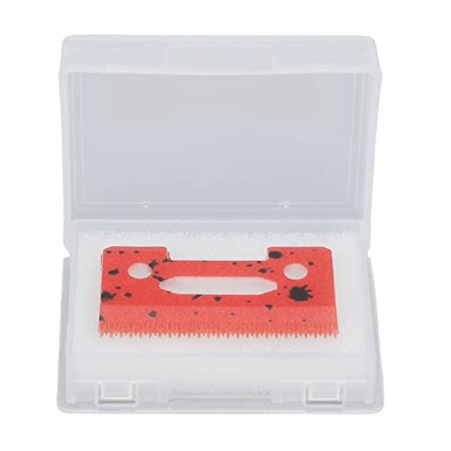 Premium Ceramic Hair Clipper Blade - 49pcs Replacement Blades with Sharp Teeth for Professional Hair Trimmers (Red) - Ideal for Barbershops, Home Haircuts & Pet Grooming