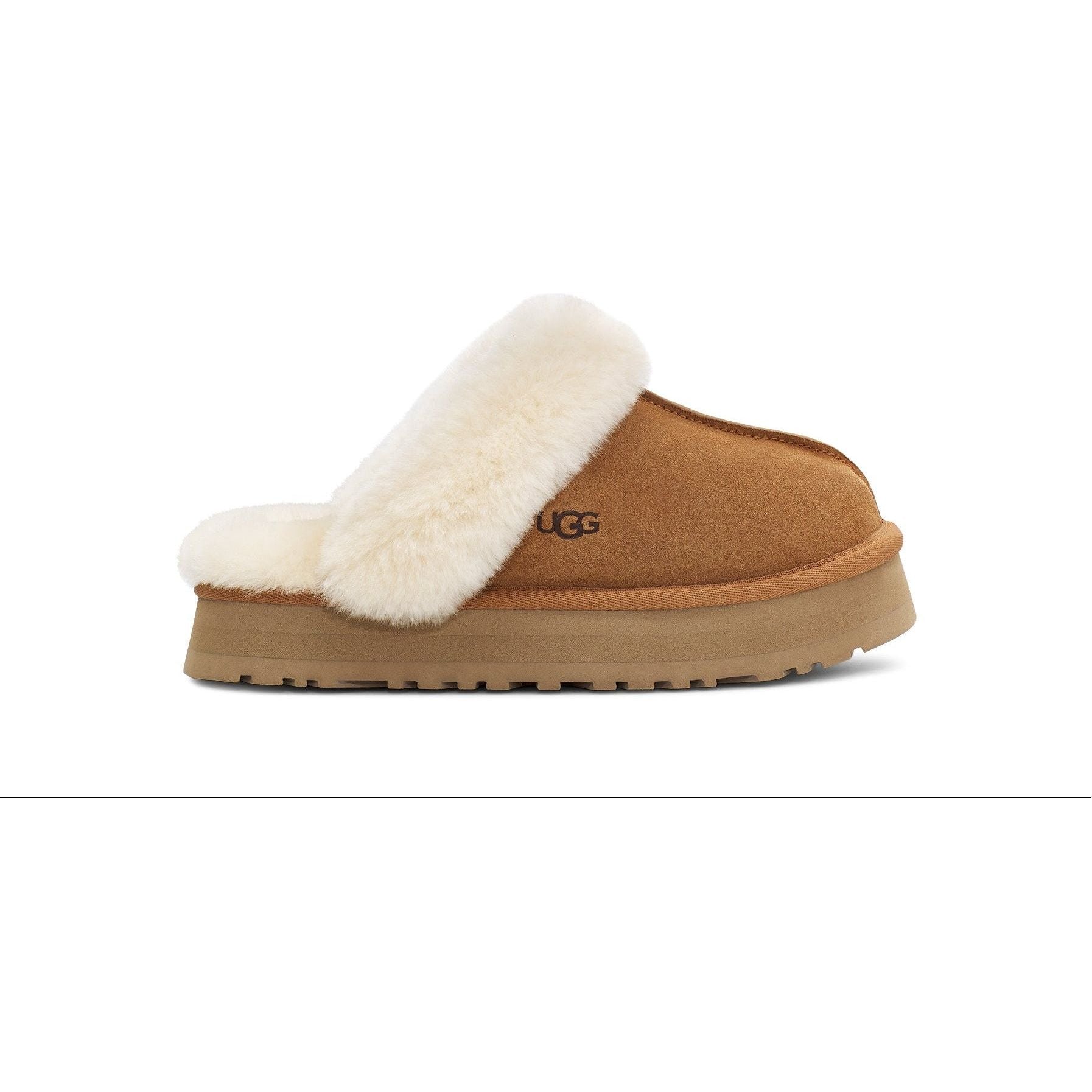 UGG Women's Disquette Platform Boots in Chestnut - Warm Winter Snow Boots for Women, Perfect for Cold Weather & Outdoor Activities