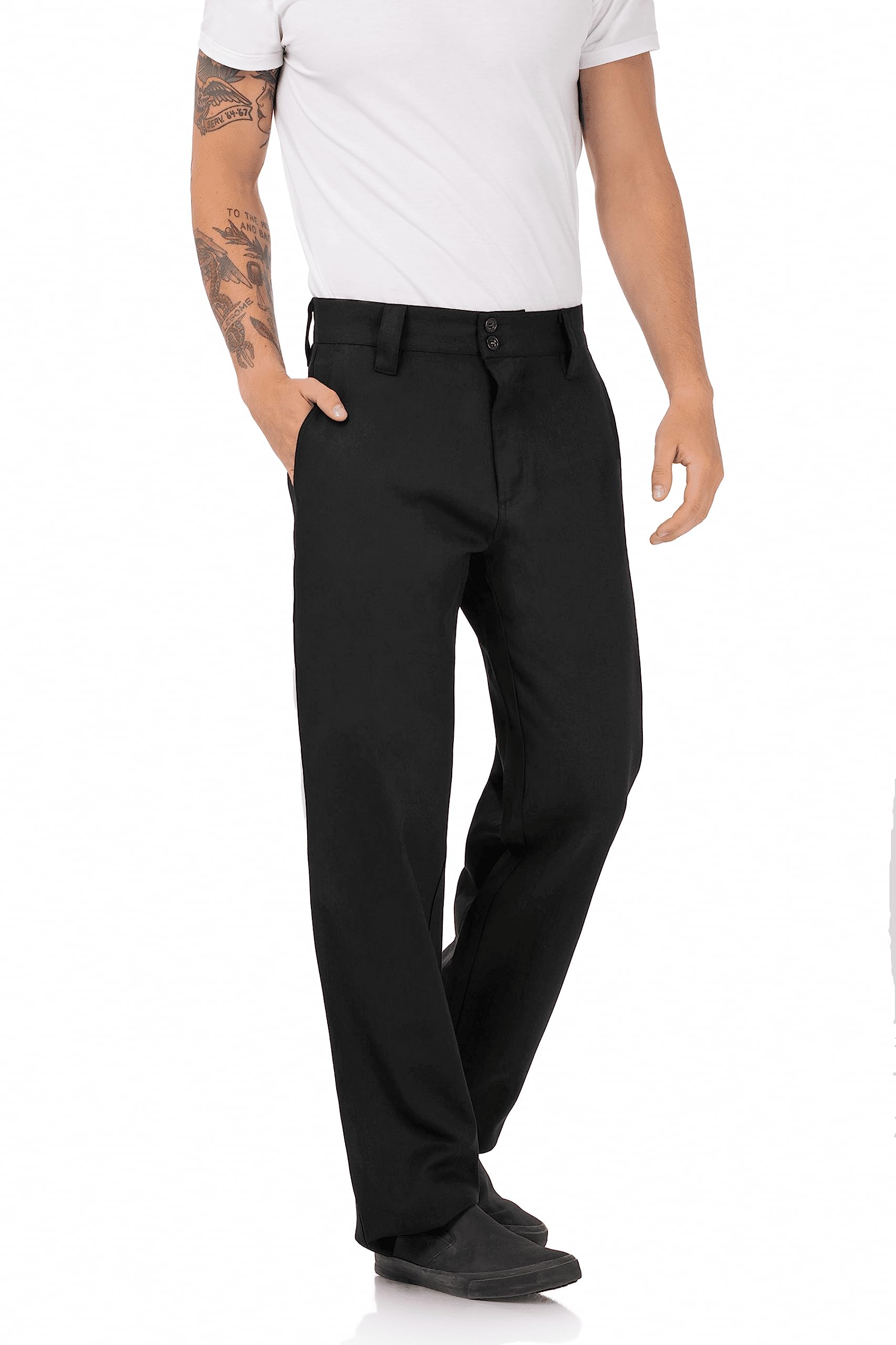 Chef Works Men's Essential Pro Chef Pants - Durable & Comfortable Kitchen Work Pants for Professional Cooks - Perfect for Restaurant Chefs, Culinary Students & Home Cooking