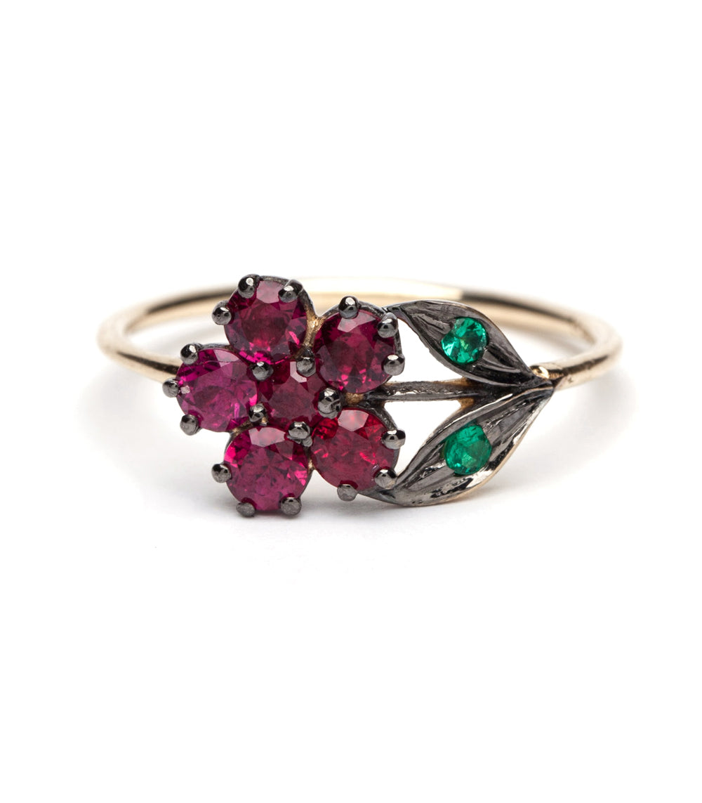 Vintage Floral Ring for Women - Elegant Antique Inspired Flower Jewelry - Perfect for Weddings, Parties & Everyday Wear