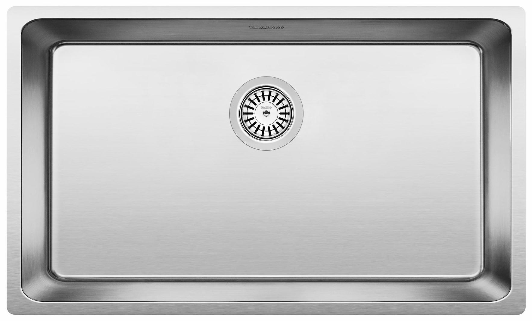 Andano U 1 Bowl Super Single Undermount Stainless Steel Kitchen Sink - 401566 by Blanco | Perfect for Modern Kitchens & Easy Cleaning