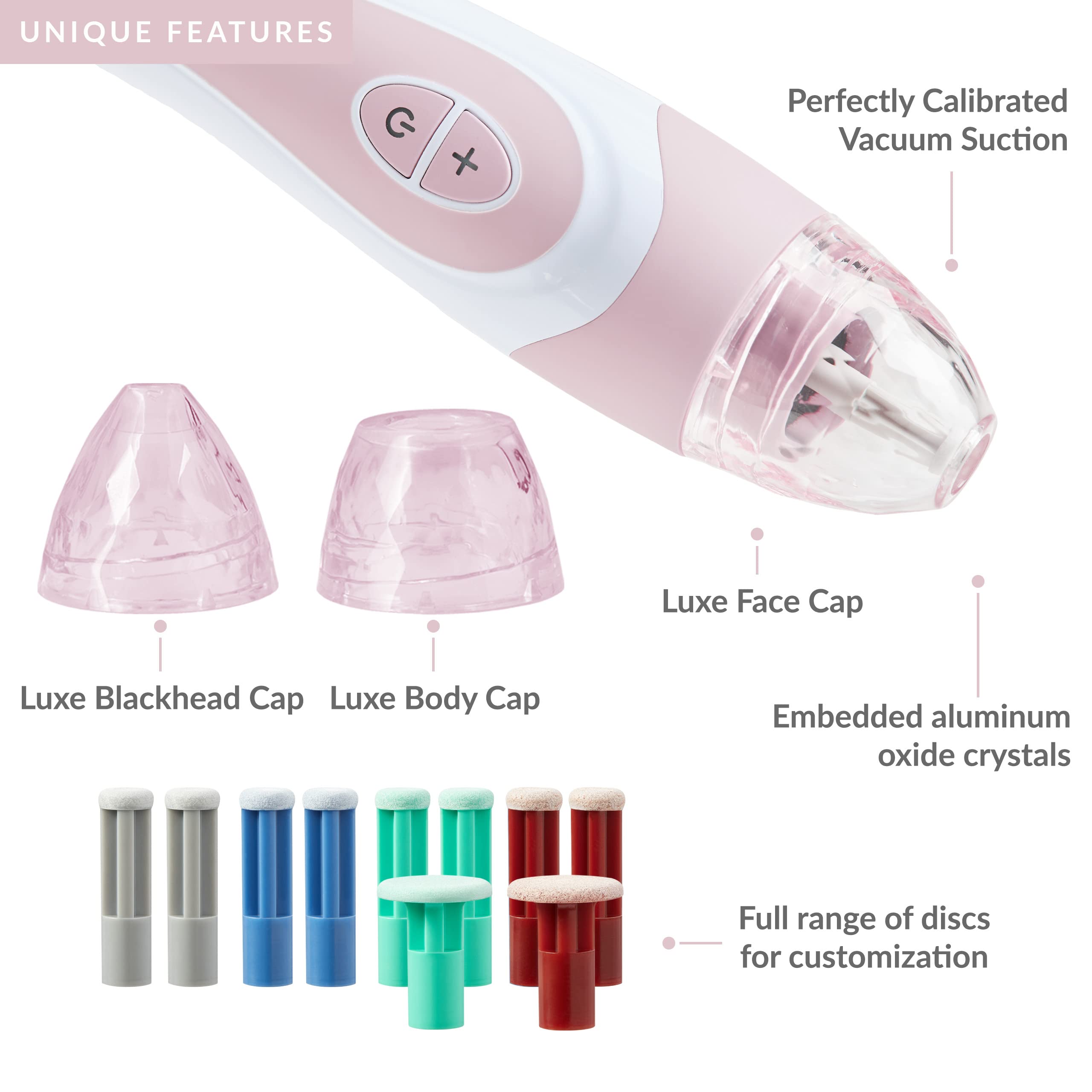 PMD Personal Microderm Elite Pro - At-Home Microdermabrasion Device for Face & Body - Exfoliating Crystals & Vacuum Suction Machine - 3 Speed Settings for Glowing Skin - Perfect for Anti-Aging, Blackhead Removal & Skin Rejuvenation at Home