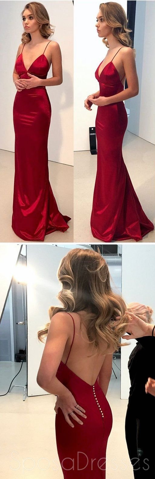 Elegant Dark Red Backless Mermaid Prom Dress for Evening Parties - Perfect for Homecoming, Prom Night & Formal Events