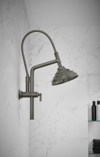 7-Function Classic Round H2OKinetic Shower Head - 2.5 GPM, Luxe Steel Finish (Model 87495 SL 2.5 Brizo) - Perfect for Spa-Like Bathroom Experience & Water Conservation