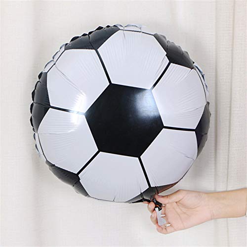 10pcs 18 Inch Mylar Soccer Balloons - World Cup Party Decorations, Birthday, Graduation & Sports Theme Celebrations - Perfect for Indoor & Outdoor Events