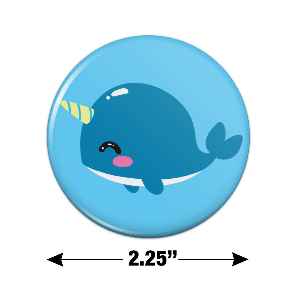 Adorable Kawaii Baby Narwhal Fridge Magnet - Cute Cartoon Kitchen Refrigerator Decor - Perfect for Home, Office, Locker & Gift Giving