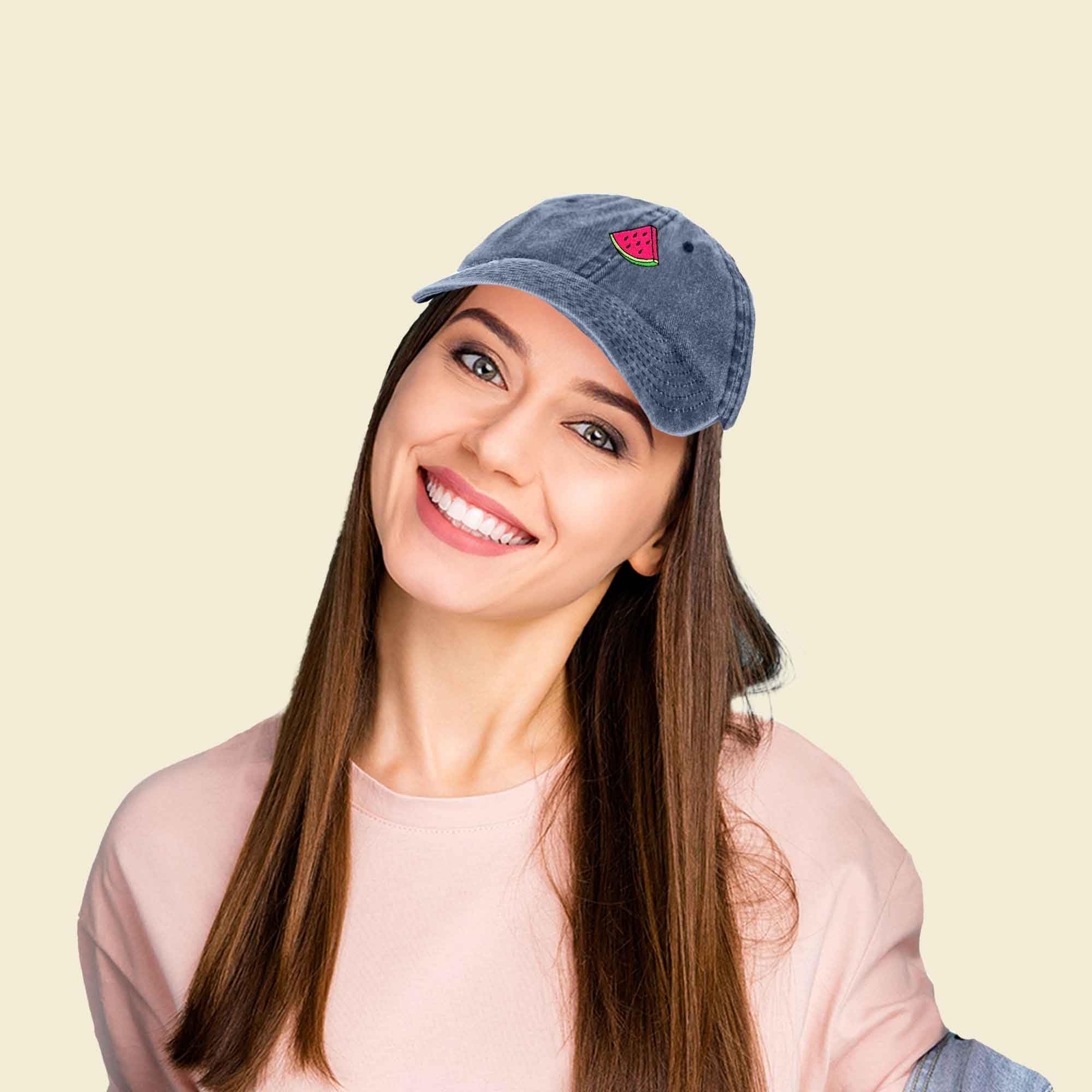 DALIX Embroidered Watermelon Baseball Cap for Women - Cute Summer Fruit Lovers Hat - Perfect for Beach, Picnic, and Outdoor Activities