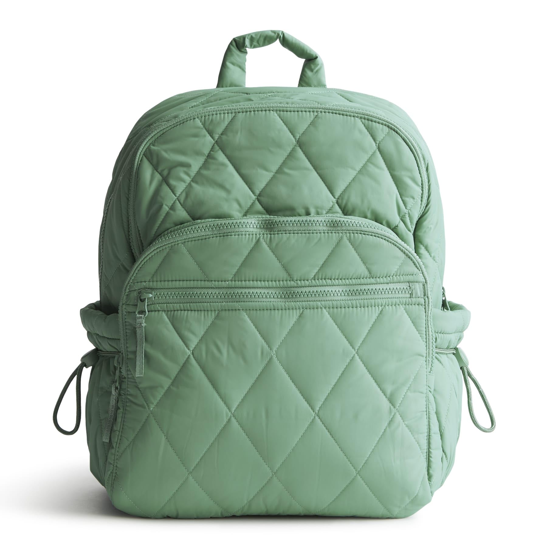 Vera Bradley Featherweight Large Bancroft Backpack - Lightweight Durable Travel Backpack for Women & Girls, Beryl Green - Perfect for School, Work, Travel & Outdoor Adventures