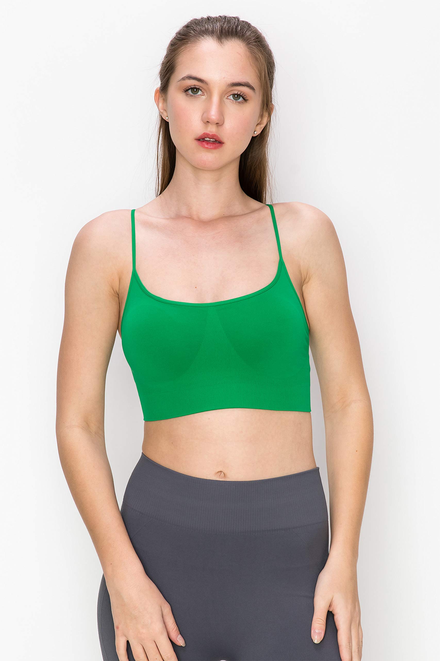Kurve Women's Shelf Bra Padded Cami with Removable Pads | UPF 50+ Sun Protection | Made in USA | Perfect for Yoga, Lounge & Everyday Wear