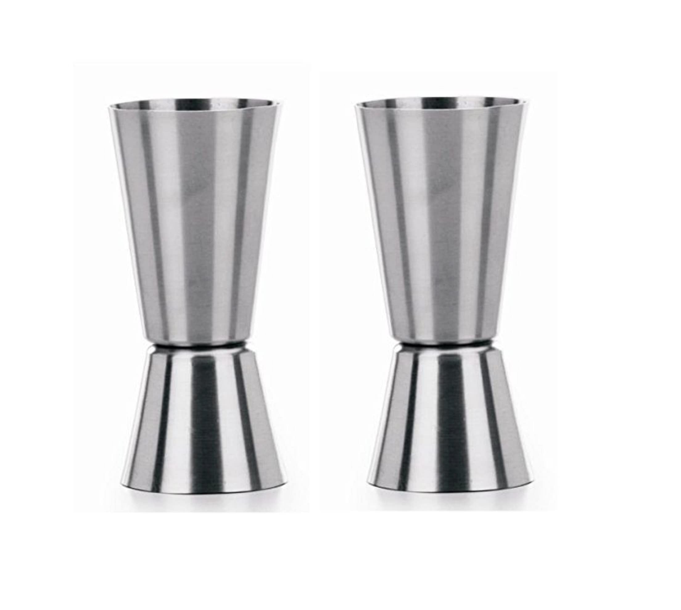 Premium Stainless Steel Cocktail Jigger Set - 30ml & 60ml Double-Sided Measuring Cup for Bartenders, Mixologists & Home Bars - Perfect for Cocktails, Shots & Drink Recipes