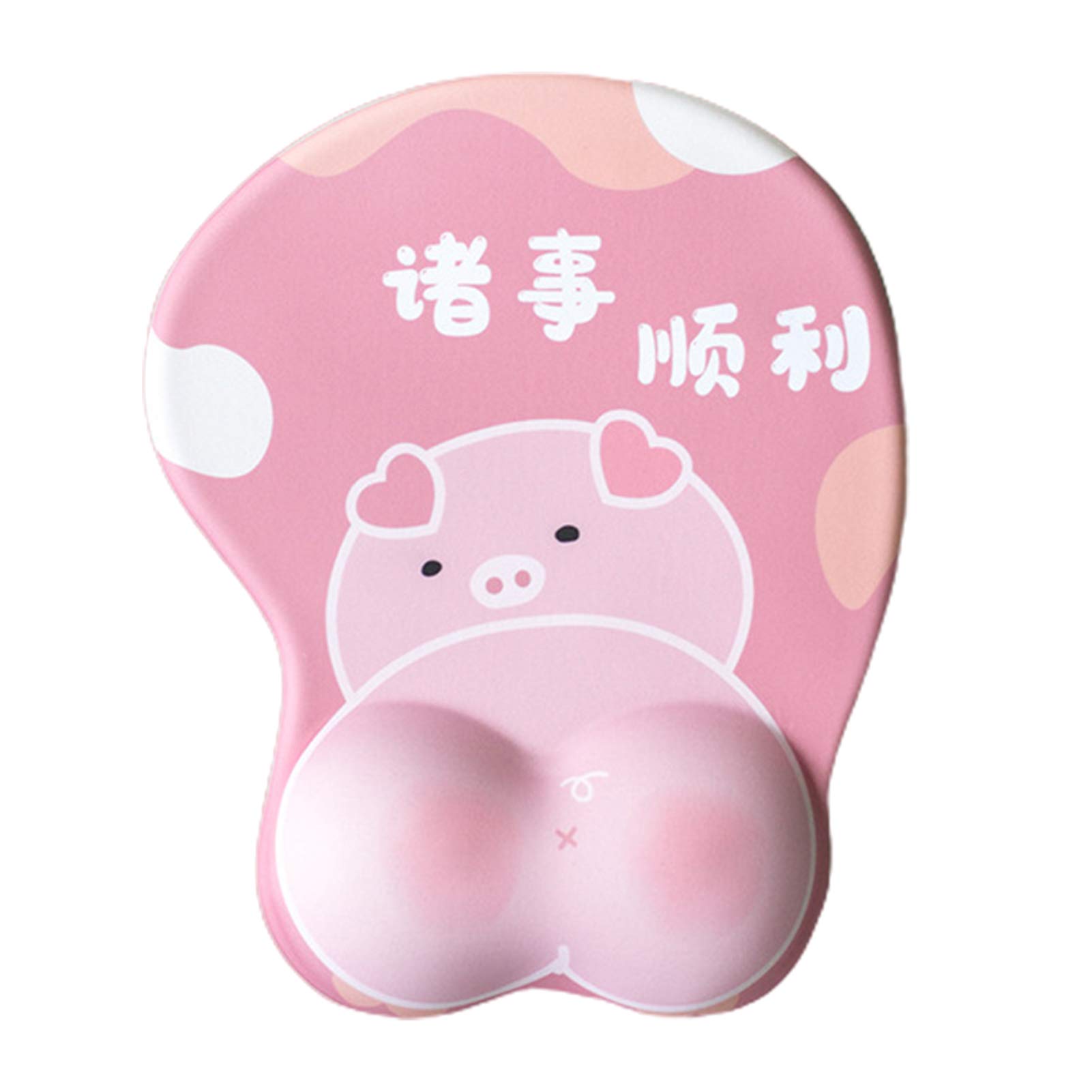 Ergonomic Mouse Pad with Wrist Rest - Non-Slip Silicone Gaming Mouse Mat Featuring 3D Cute Cat Paw Design for Optical Mice - Perfect for Office, Gaming & Home Computer Workstations