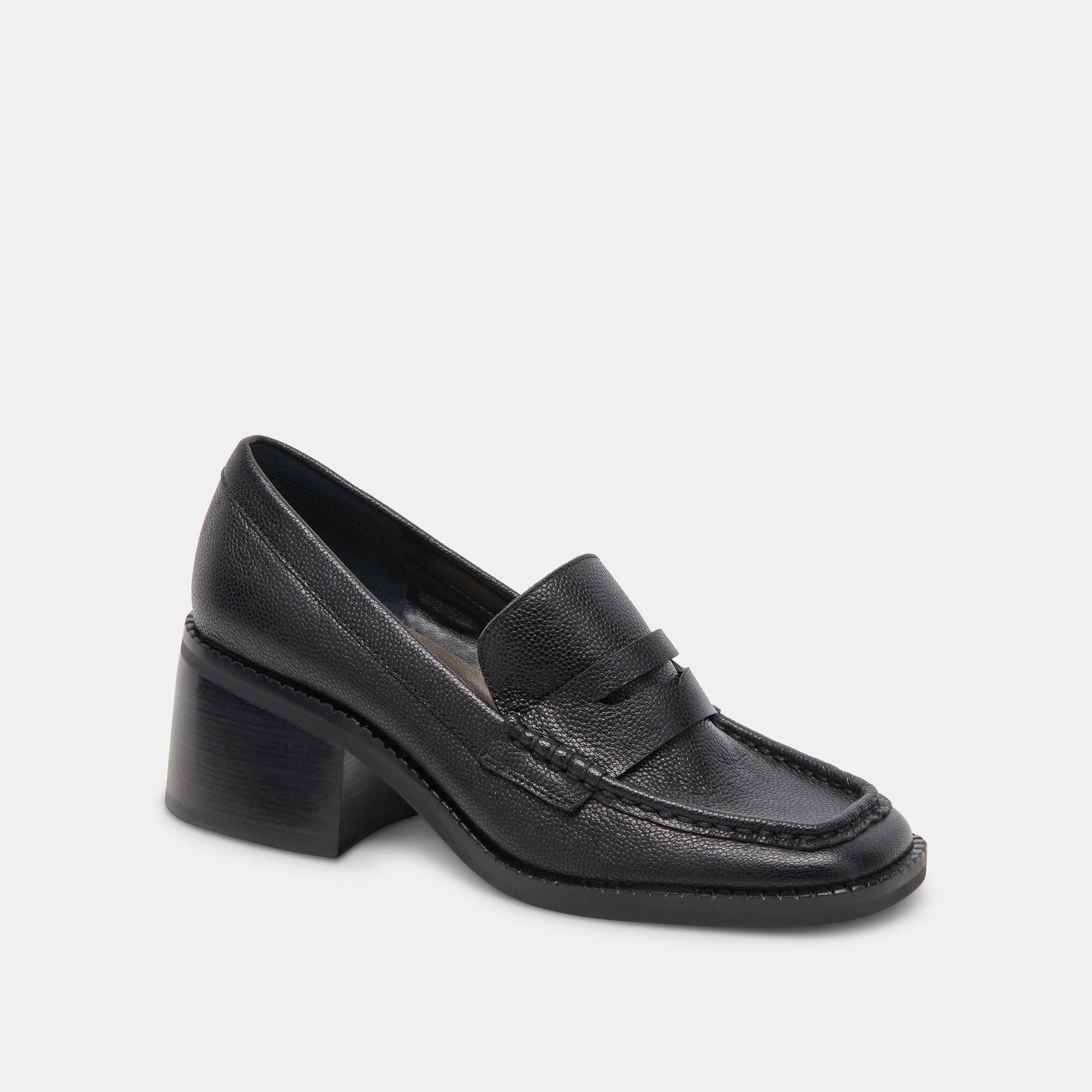 TALIE Loafers for Men & Women - Onyx Black Embossed Leather Slip-On Shoes - Comfortable & Stylish for Office, Casual & Formal Wear